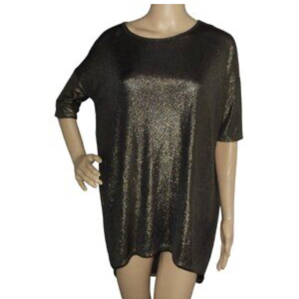 LuLaRoe Women’s Shimmering Brown Tunic Top Size 2XL NWT